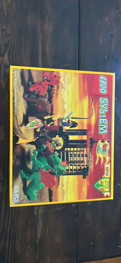 This classic LEGO System 6056 Dragon Wagon set features 103 pieces to build a medieval-themed carria...
