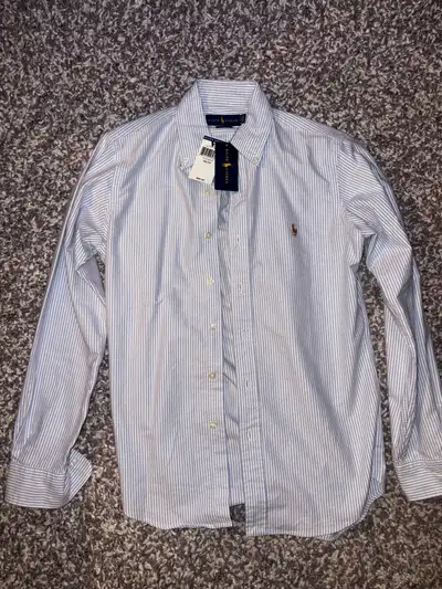 - BRAND NEW WITH ALL TAGS - Never Worn, No Damage - Polo Ralph Lauren - Mens XS - Stripled Button Do...