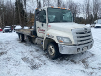 2011 hino 258 flat bed tow truck 
