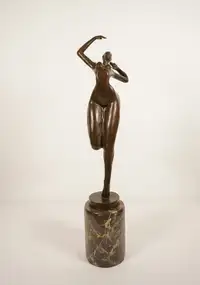 Figurative Bronze Statue 42x13x10cm