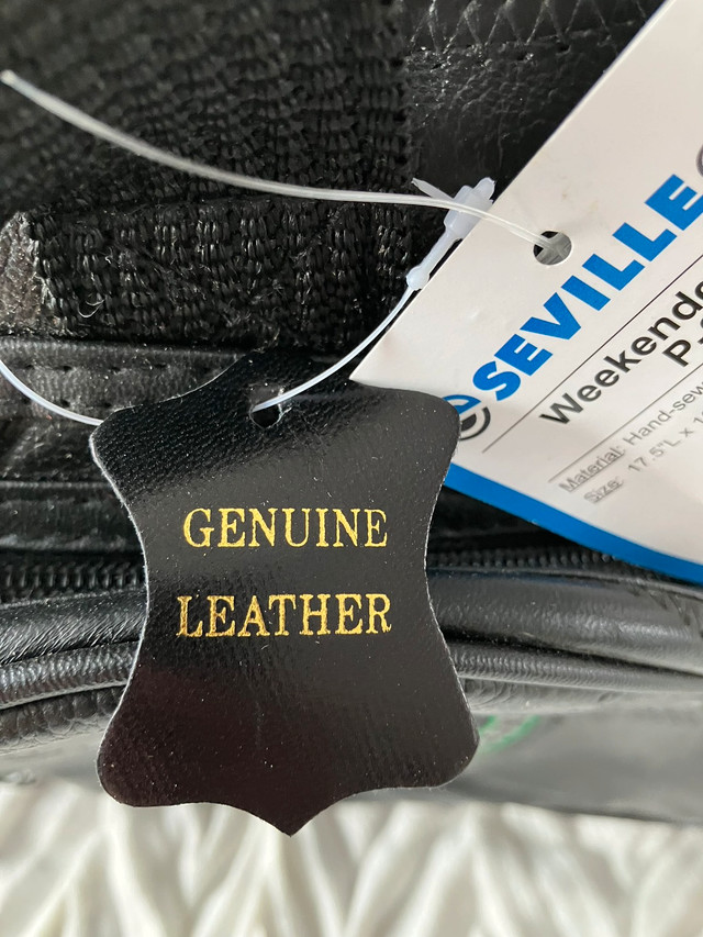 Brand New Seville Gear Genuine Leather Weekender Duffel Bag dans Hommes  à Ville de Montréal - Image 2