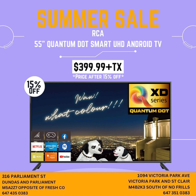 SALE! SMART TV 55” 4K ONLY AT $399.99, View more