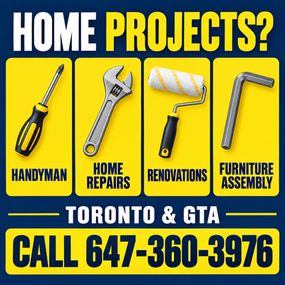 Furniture Assembly & Handyman | Home Repairs & Renovations GTA, View more