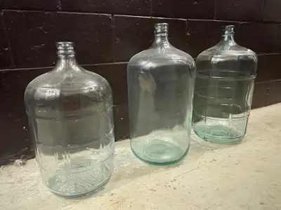 3 CRISA 18.9 Liter/5 Gallon Glass Bottles For Sale., View more