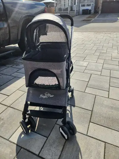 Pet Stroller for Small/Medium Dogs – Like New - Rain Cover, View more