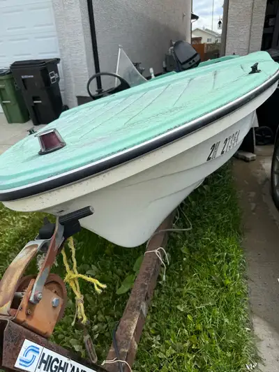 Selling this boat everything is in good condition works great just need’s seats. If this ad is up, t...