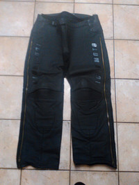 Icon Mens Black Automag Leather Motorcycle Pants Size 40 Waist
