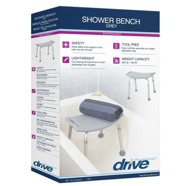 Drive Medical Deluxe Aluminum Shower Bench