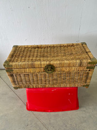 Wicker trunk / storage bin