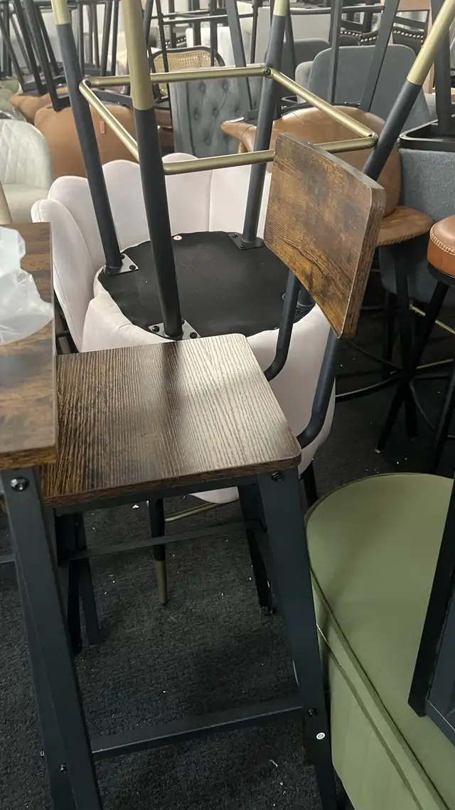 29.1 Inches Tall Bar stool chair with Back, Counter Bar Chairs  in Chairs & Recliners in Markham / York Region - Image 2