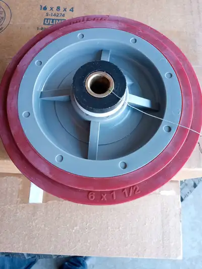New replacement Trailer Jack Caster wheel HD 1500lb capacity Not cheap original black plasticones! 6...