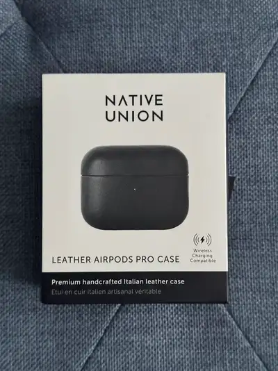NATIVE-UNION AIR-POD PRO LEATHER WIRELESS EARBUD CASE – BLACK, View more