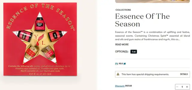 Young Living - Essence of the season - gift set