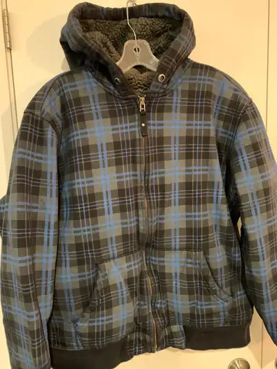 Size large work hoodie, View more