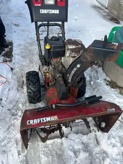 Craftsman 11.5 Hp 30 inch sno thrower Electric start  has multip, View more