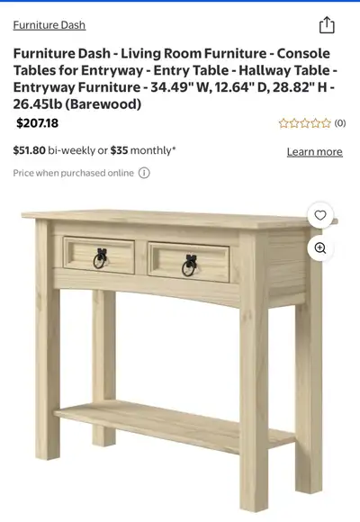 Furniture Dash Console Table, View more
