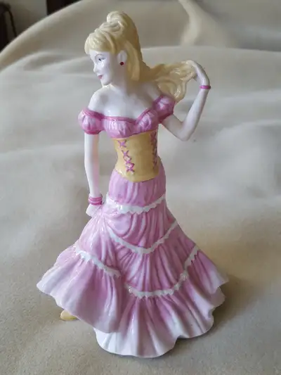 This exquisite, pre-owned Royal Doulton figurine, named 'Tiffany' from the Chic Trends Pretty Ladies...