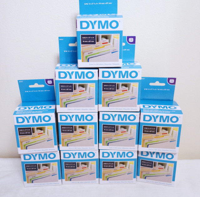 Lot of 11 x 2-Pack DYMO Reference 30327 Thermal Printer Labels in Printers, Scanners & Fax in City of Toronto