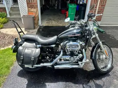 2005 Harley Davidson Sportster 1200XL Screaming Eagle Stage 2 exhaust Leather saddle bags Detachable...