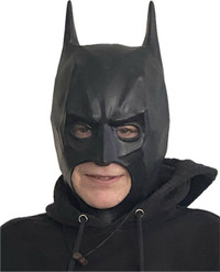 NEW Batman costume cosplay cape onepiece fullsuit  adult S  mask