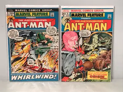 Comic books pictured in the lot included.