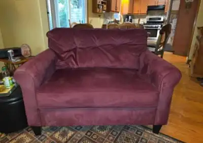 Burgundy Love Seat Sofa, View more
