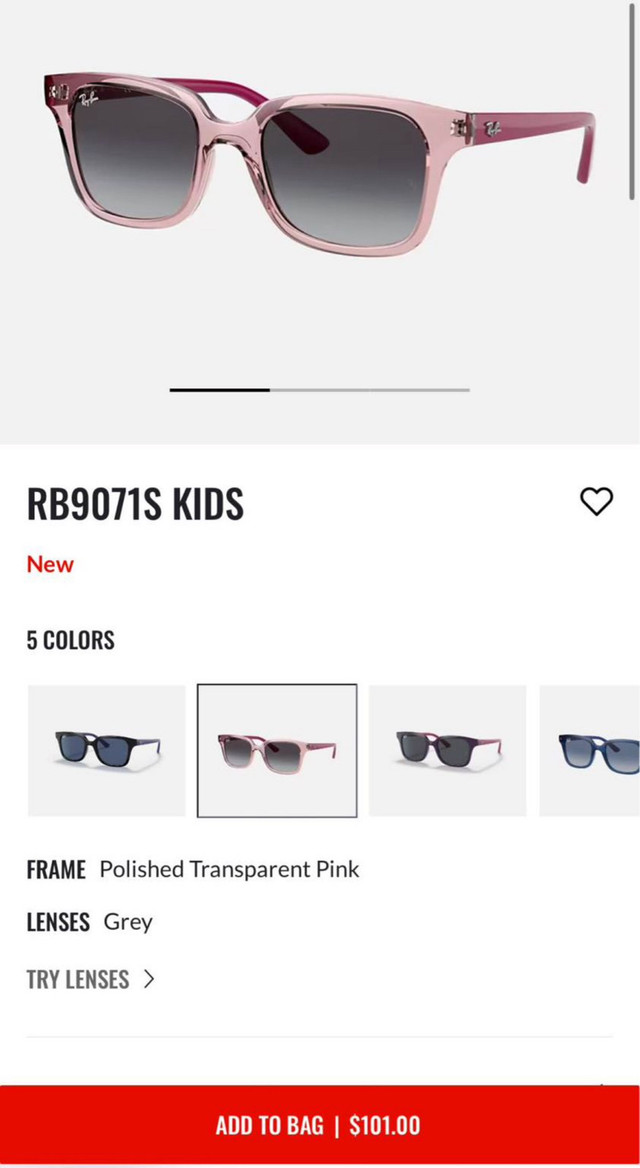 Ray bans kids glasses in Kids & Youth in Timmins - Image 2