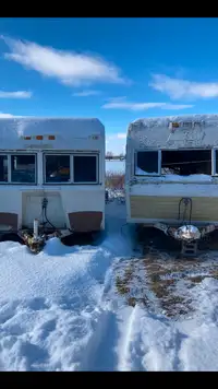 Vintage camper trailers travel park chicken coup farm bunkie apt