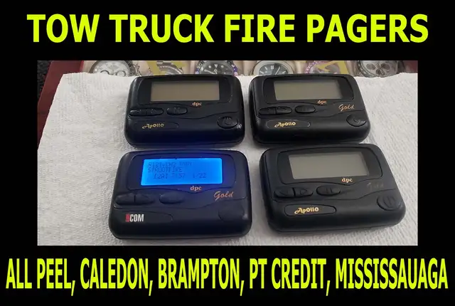 TOW TRUCK FIRE PAGERS! MISS, CALEDON, PT CREDIT, BRAMPTON ETC in General Electronics in Mississauga / Peel Region - Image 2
