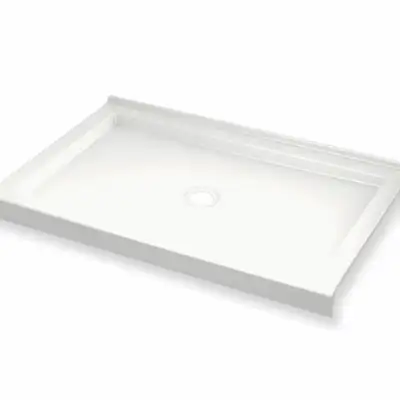 Part # 410003-503-001 Maax B3Round acrylic 48" x 36" corner right shower base w/ center drain & manu...