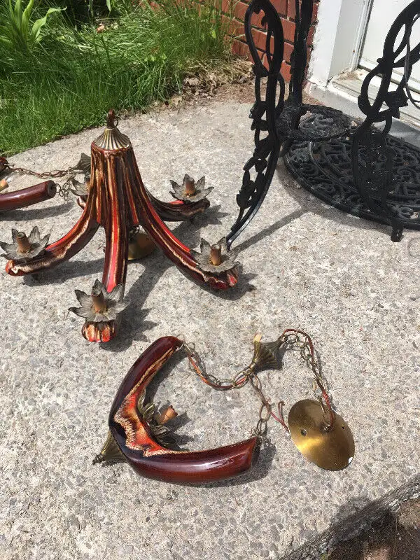 Ensemble de 4 Lampes Chalvignac Vintage Mid Century RARE in Indoor Lighting & Fans in City of Montréal - Image 7