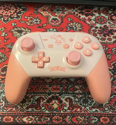 Nintendo Switch Pro Controller (Pink Pokemon Third-Party Variant, View more