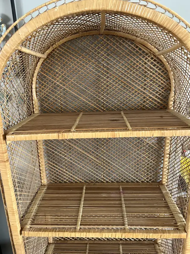 Wicker Rattan Shelf 6’ in Bookcases & Shelving Units in Strathcona County - Image 4