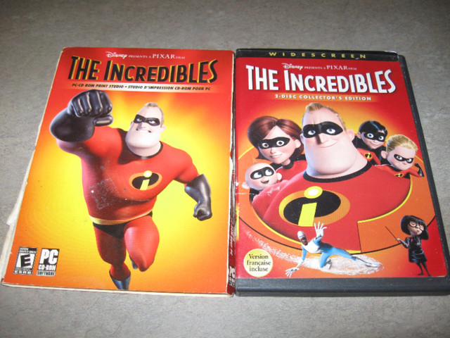 The Incredibles PC CD ROM Print Studio + 2 disc Incredibles dvd in PC Games in City of Halifax