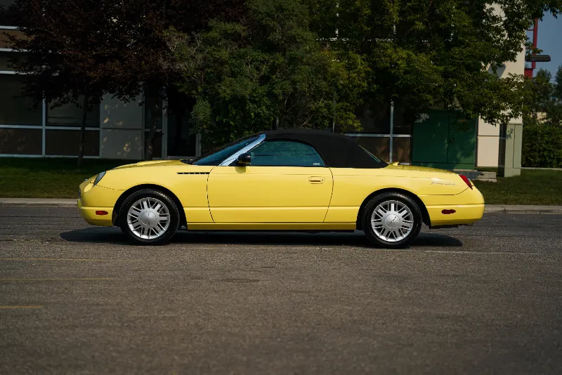 2002 Ford Thunderbird convertible. Inspiration yellow.