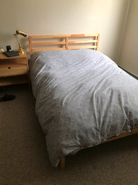 PRICE REDUCED: IKEA dbl. bed frame + mattress