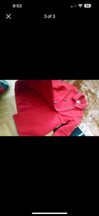 Girls red gap jacket size medium 