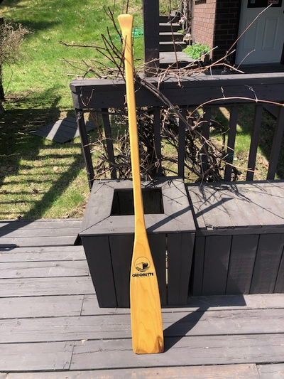 Wooden Cadorette Paddle 5' long Rarely used Blemish at foot of paddle.Made in Canada