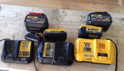 DeWalt batteries and charger , View more