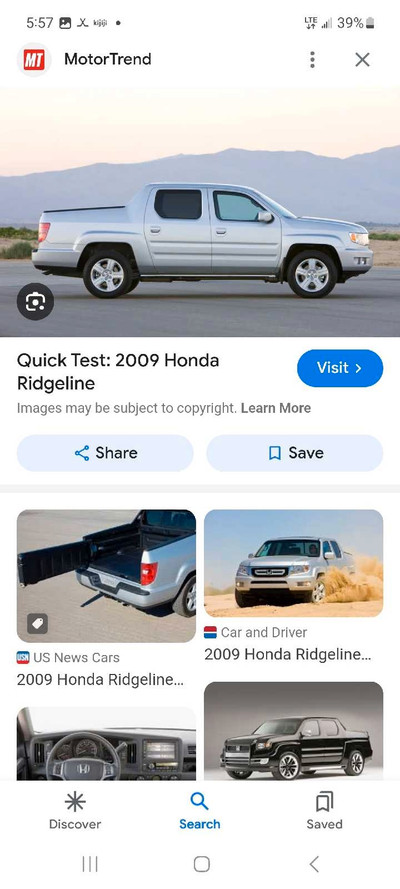 Looking for a 2009-2012 honda ridgeline 