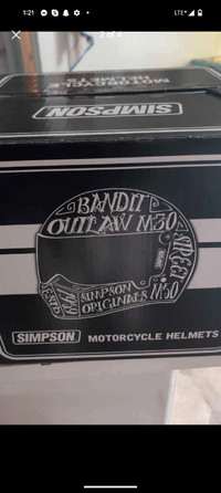 Motorcycle Helmet (CASQUE MOTO*NEUF* ) SIMPSON OUTLAW