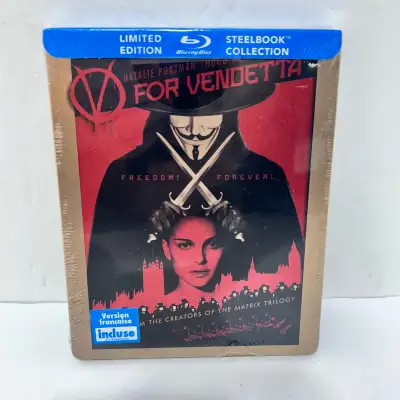 V for vendetta limited edition Collectors steelbook bluray movie, View more