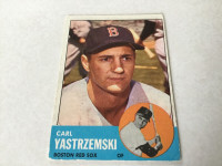 1963 CARL YASTRZMSKI BASEBALL CARD