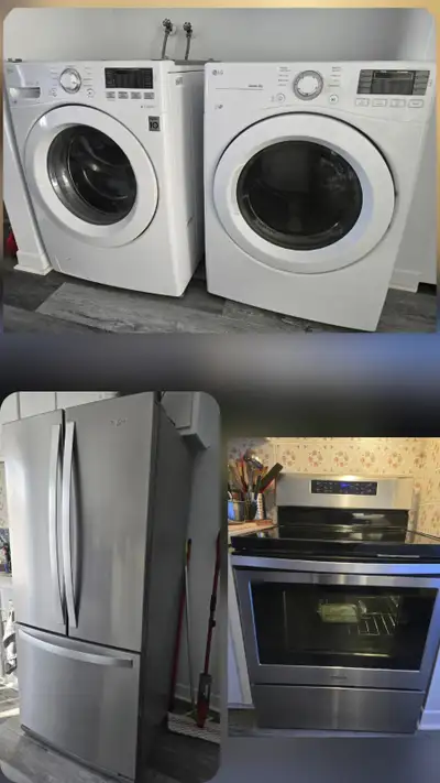 Lot Laveuse Sécheuse Cusinière Réfrigérateur x4 Electro, View more