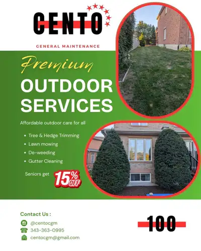 Start your summer off fresh with Cento Ltd.! We offer premium service to anyone! Contact us today at...