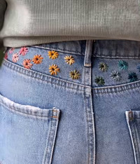 Jeans  Embroidery 