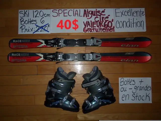 Ensembles kits de ski alpin et twin tip 100 110 120 cm in Ski in Drummondville - Image 5