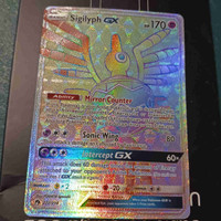 Pokémon Sigilyph GX Lost Thunder Rainbow Rare Secret Rare NM