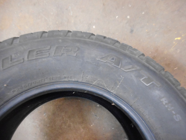 One only, Bridgestone Dueler  AT tire , 265-70-17 in Tires & Rims in Annapolis Valley - Image 3