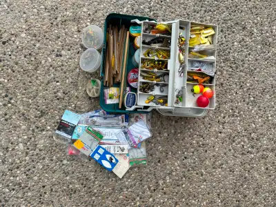 Fishing Hooks and Box, View more